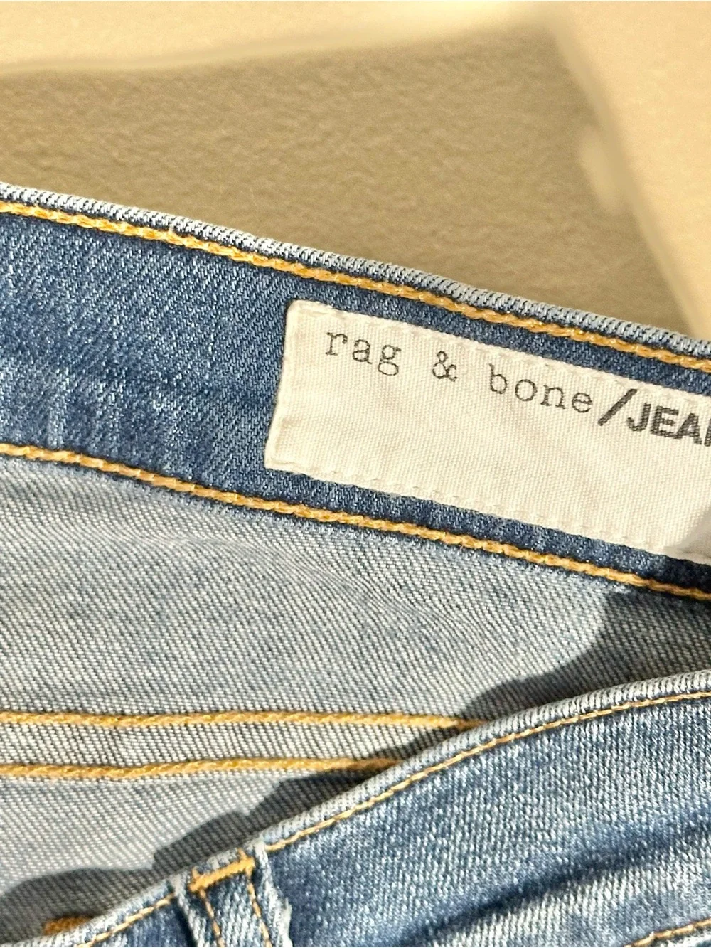 Rag & Bone Blue Distressed Denim Jean Cutoff Shorts Sz 24
